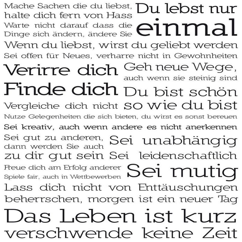 Happy Larry Du lebst nur einmal Typography Wall Art Wayfair.co.uk